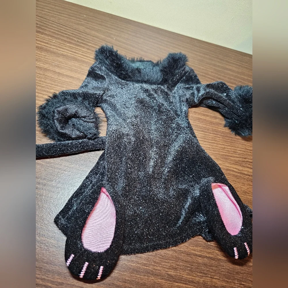 American Girl Spooky Fun Halloween Black‎ Cat Costume Dress Outfit for 18